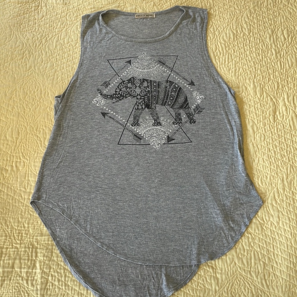 🦄 Elephant Tribal Print Cover-Up Tank